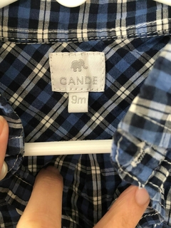 9M | Body camisa a cuadros azul. CANDE. 9 meses. - comprar online