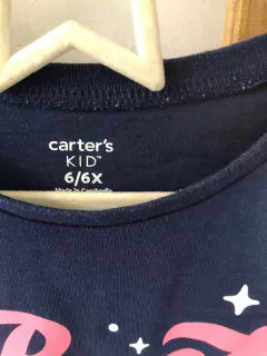 Remera azul ML Best Sister. CARTERS. 6 años. - comprar online