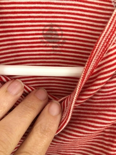 Body ML cruzado a rayas rojo. Recién Nacido. - comprar online