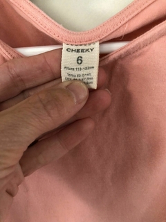 Remera musculosa rosa viejo. CHEEKY. Talle 6 años. en internet