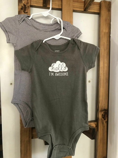 SET- Dos bodys MC. CARTERS. 18 meses.