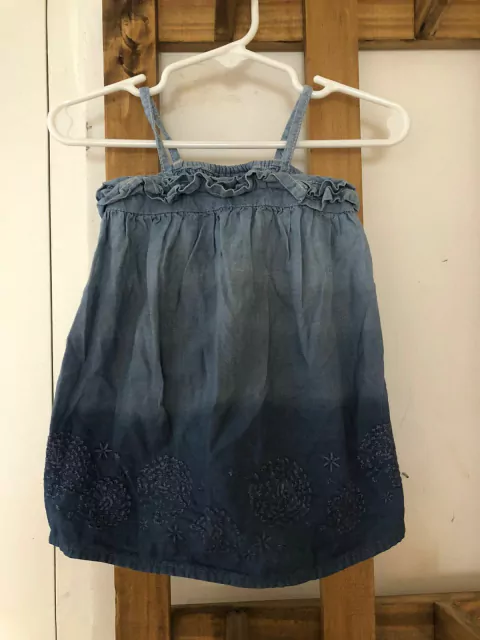 3/6M | Vestido denim con tiritas. GAP. 3/6 meses.