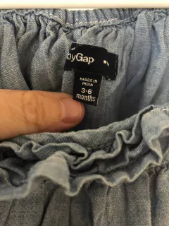 3/6M | Vestido denim con tiritas. GAP. 3/6 meses. - comprar online
