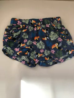 Short azul con tucanes. Sumer Vibes. Talle 2 años. - comprar online