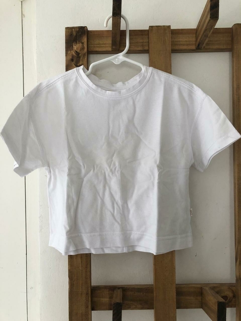 6A | Outlet- Remera blanca MC tipo pupera. CHEEKY. Talle 6.