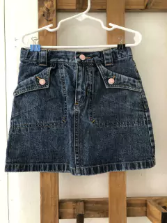 Pollera de jean con bolsillos y short abajo. GAP. 6 años. - comprar online