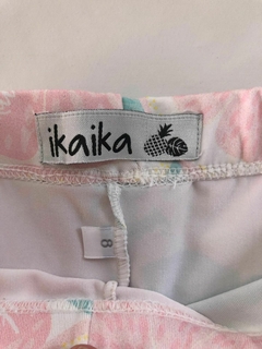 Calza rosa y turquesa con frutas. IKAIKA. Dice talle 8 pero es para 4/5 años. Mide de cintura 25 cm. - comprar online