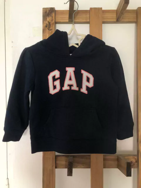 Buzo azul con capucha y mangas princesa. GAP. 3 años.