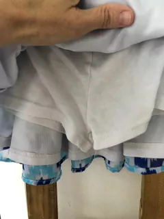 5A | Pollera con estampado celeste y azul. Tiene short abajo. DISNEY. 5 años. Ver medida cintura. en internet