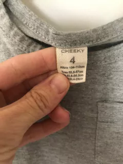 Remera gris ML con arcoiris. CHEEKY. 4 años. - comprar online