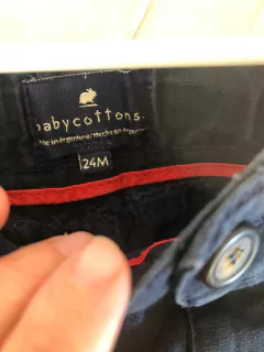 Bermusa azul. BABY COTTONS. Talle 24 meses. - comprar online