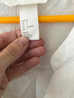 Camisola blanca. HYM. Talle S amplio de adulto. - comprar online