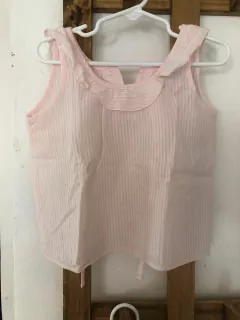 2A | Blusa con rayas rosa y blanca. Talle 2 años. en internet