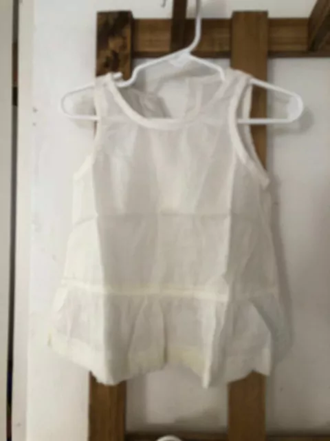 2A | Blusa sin mangas blanca. CHEEKY. 2 años.