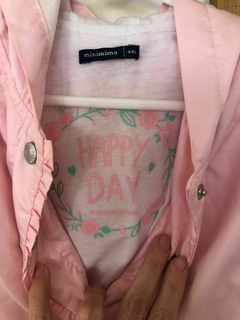 Campera finita rosa con capucha y volados. MIMO XXL de bebe. 15/18 meses. Como nueva. en internet