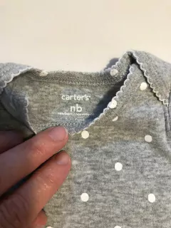 RN | Body gris con lunares MC. CARTERS. Recién Nacido. - comprar online