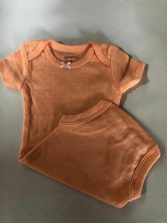 RN | Body MC salmón. CARTERS. Recién nacido. Impecable. - comprar online