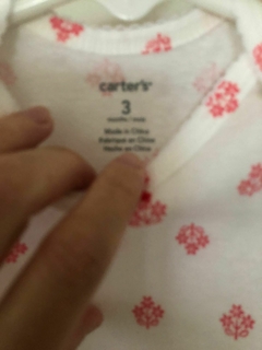 NUEVOS 3M | Dos bodys rosa con pajaritos y blanco con flores MC. CARTERS. 3 meses. en internet