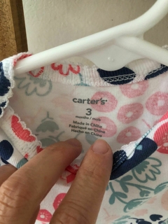 NUEVOS 3M | Dos bodys MC floreado y rosa. CARTERS. 3 meses. - comprar online