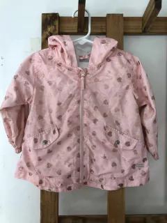 Campera rosa con corazones dorados finita con capucha. MIMO. 18 meses. - Lo Canto • Moda Circular