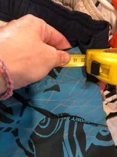 8A | Traje de baño azul y celeste con flores y cordón. No tiene red adentro. Talle 8 años. La cintura mide 32 cm. - comprar online