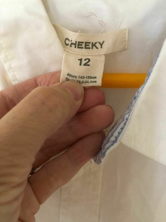 12A | Camisa blanca ML. La camisa es finita. CHEEKY. 12 años. - comprar online