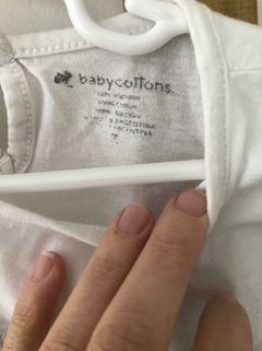 Outlet- Remera blanca MC. Baby Cottons. 2 años. - comprar online