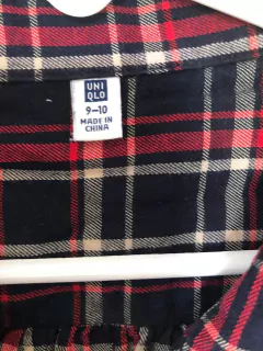 9A | Camisa ML a cuadros. UNIQLO. 9 años. - comprar online
