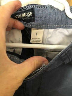 Pantalón azul. OSHKOSH. Talle 6 años. Tiene elástico regulable. - comprar online