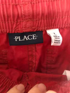 Bermuda tipo cargo bordó con elástico en cintura. PLACE. Talle 7 años. - comprar online