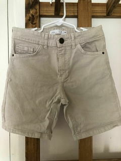 8A | Bermuda gris de jean. Tiene elástico regulable en la cintura. ZARA. Talle 8 años. - comprar online