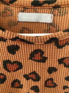 Remera animal print ML. MIMO. Talle 8 años. - comprar online