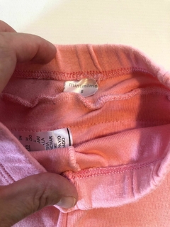 3M | Pantalón de algodón, ranita rosa con volado atrás. MIMO. Talle S de bebé. 3 meses. en internet