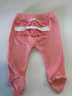 3M | Pantalón de algodón, ranita rosa con volado atrás. MIMO. Talle S de bebé. 3 meses. - comprar online