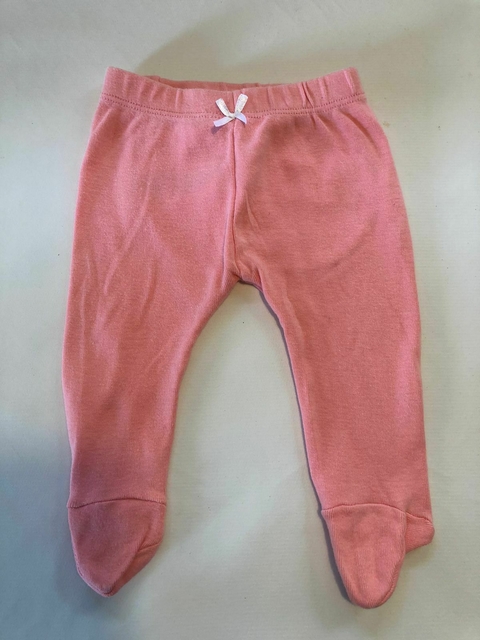 3M | Pantalón de algodón, ranita rosa con volado atrás. MIMO. Talle S de bebé. 3 meses.
