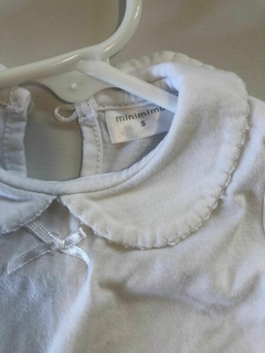 3M | Body MC blanco con cuellito. Mini Mimo. Talle S. 3 meses. - comprar online