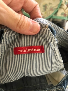 Jardinero de jean con corazón y volados. Mini MIMO. Talle M. 6 meses. - comprar online
