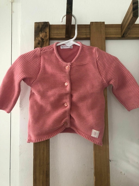 3M | Saco de hilo rosa viejo. CHEEKY. Talle S. 3 meses.