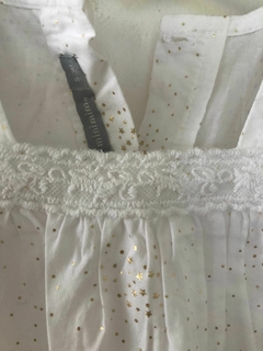 3M | Blusa blanca con estrellitas doradas. Mini MIMO. Talle S. 3 meses. - comprar online