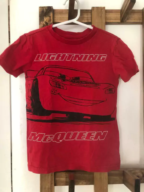 6A | Remera roja MC Rayo Mc Queen. DISNEY. Talle 6 años-