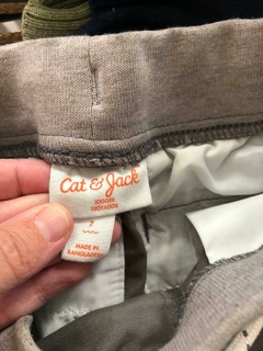 Pantalón gris con elástico en cintura y puños. CAT & JACK. Talle 7 años. - comprar online