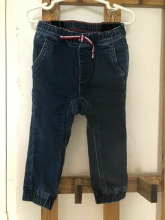 Jean azul con elástico en cintura y en puños. POLO. 24 meses. - tienda online
