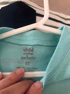 Remera MC celeste con estampado safari. CARTERS. 3 años. en internet