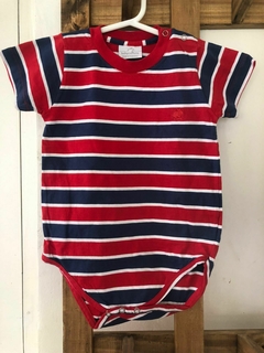 Body MC a rayas azul y rojo. BABY COTTONS. 18 meses. - comprar online