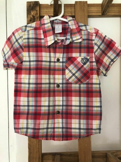 2A | Camisa MC a cuadros roja. CHEEKY. 2 años. en internet