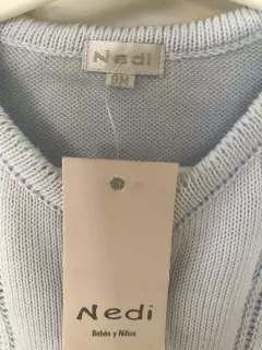 NUEVO- Saco prendido celeste. NEDI. 9 meses. en internet