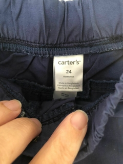Short azul con elástico en la cintura. CARTERS. 24 meses. - comprar online