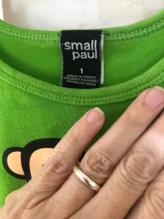 1A | Pijama verde de algodón con mono. Small Paul. 1 año El algodón es re lindo. - comprar online