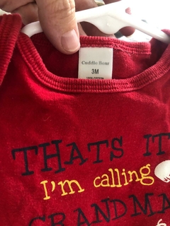 3M | Body MC rojo con teléfono. CUDDLE BEAR. 3 meses. - comprar online