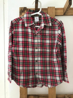 3A | Camisa a cuadros ML roja. CARTERS. 3 años. - comprar online